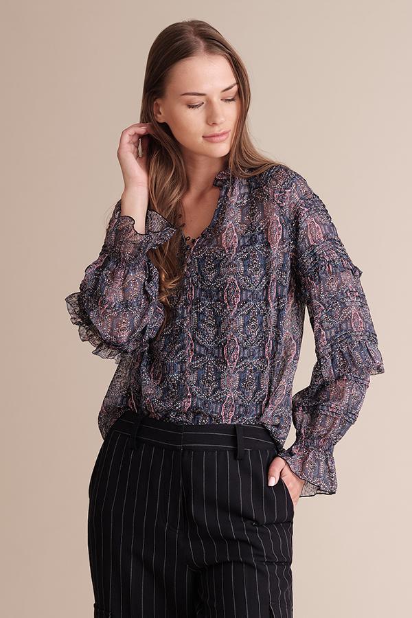 Kiara raglan sleeve pleated blouse - VirtuousWares:Global