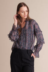 Kiara raglan sleeve pleated blouse - VirtuousWares:Global