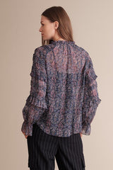 Kiara raglan sleeve pleated blouse - VirtuousWares:Global