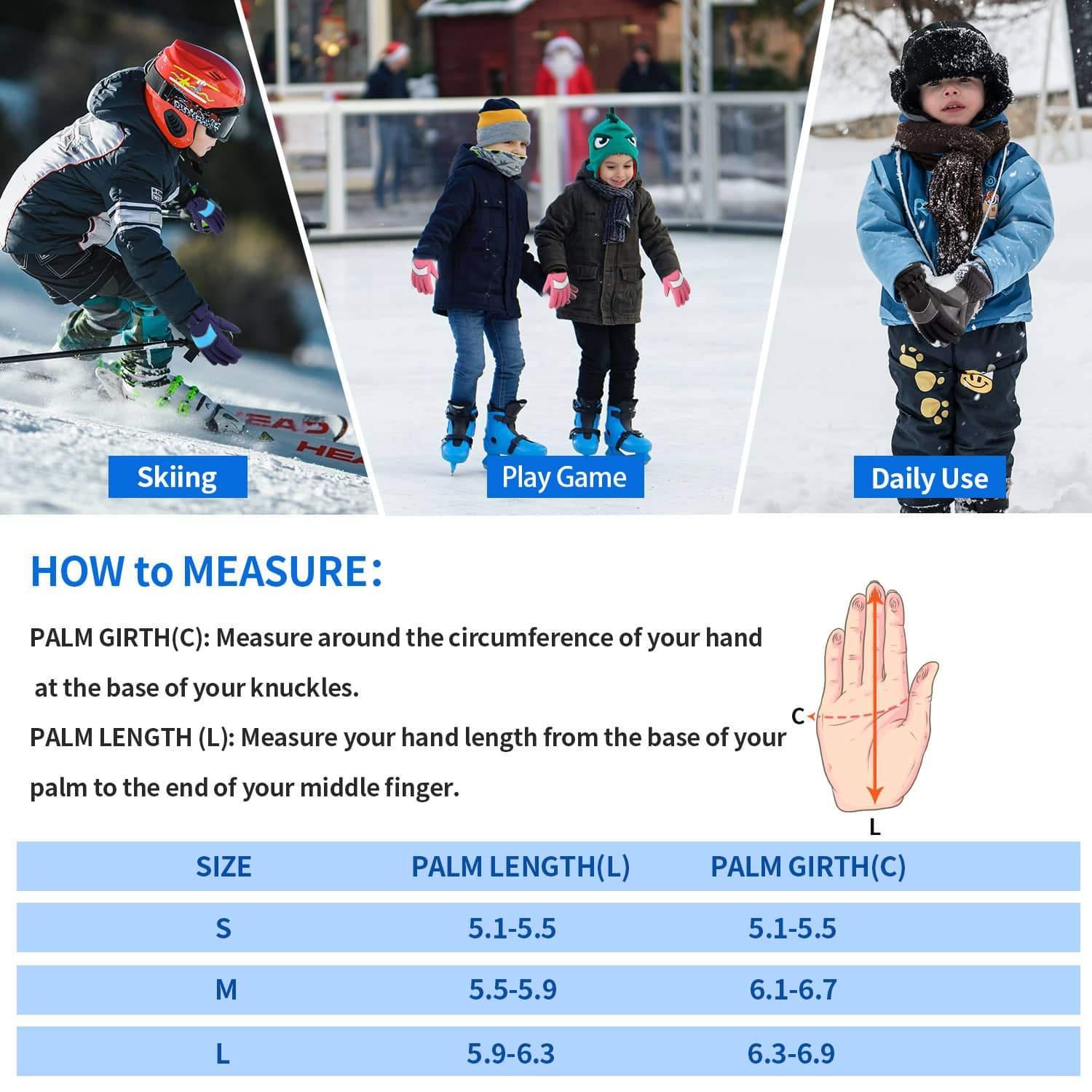 Kid Winter Ski Gloves S4 - VirtuousWares:Global