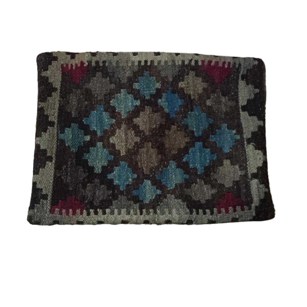 Kilim Cocoa Brown Cushion Cover - VirtuousWares:Global