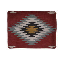 Kilim Handwoven Wine Berry Cushion Cover - VirtuousWares:Global