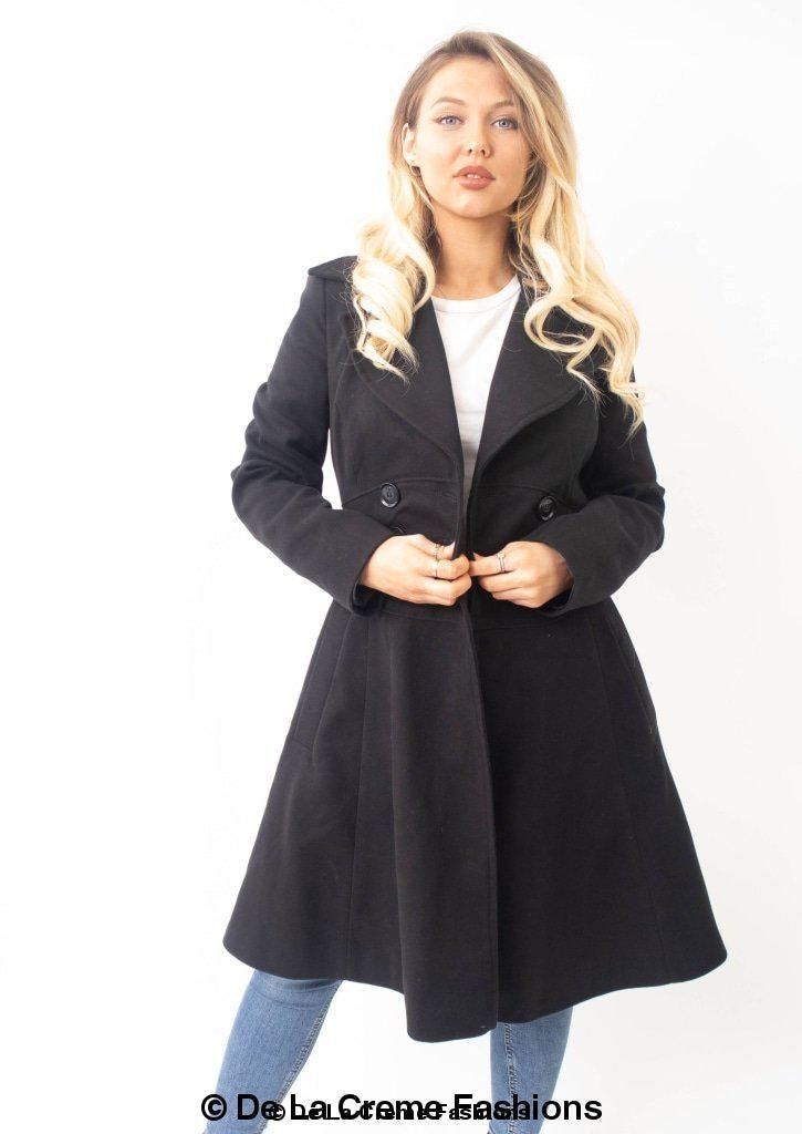 Kirsty Slim Fit A-Line Coat - VirtuousWares:Global