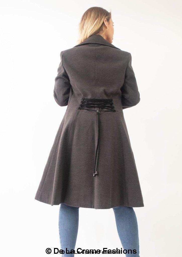Kirsty Slim Fit A-Line Coat - VirtuousWares:Global