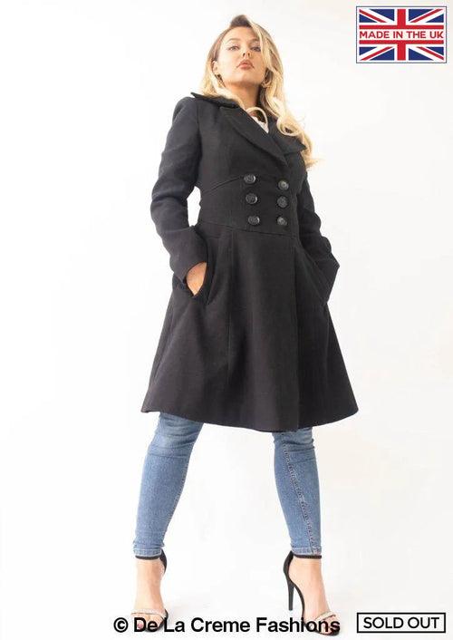 Kirsty Slim Fit A-Line Coat - VirtuousWares:Global