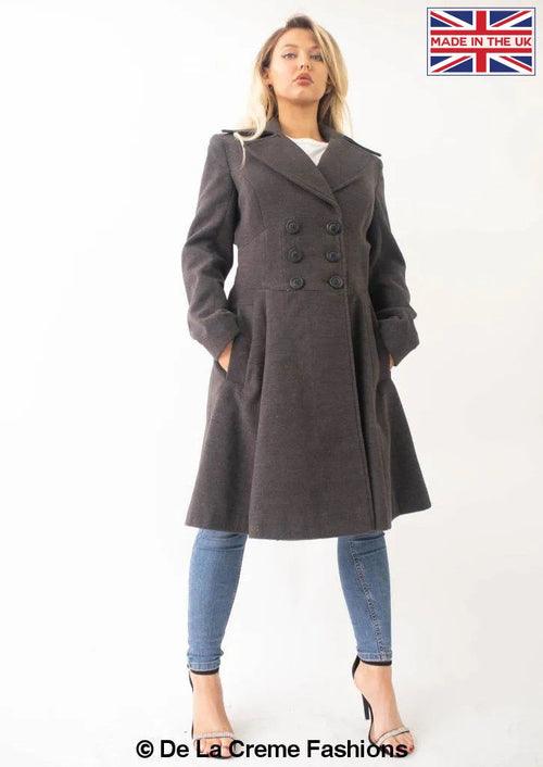 Kirsty Slim Fit A-Line Coat - VirtuousWares:Global