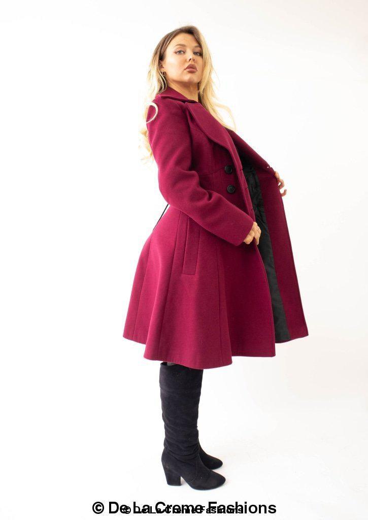 Kirsty Slim Fit A-Line Coat - VirtuousWares:Global