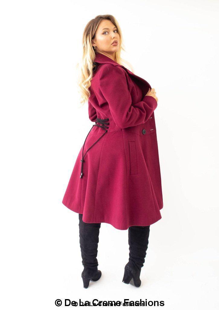 Kirsty Slim Fit A-Line Coat - VirtuousWares:Global