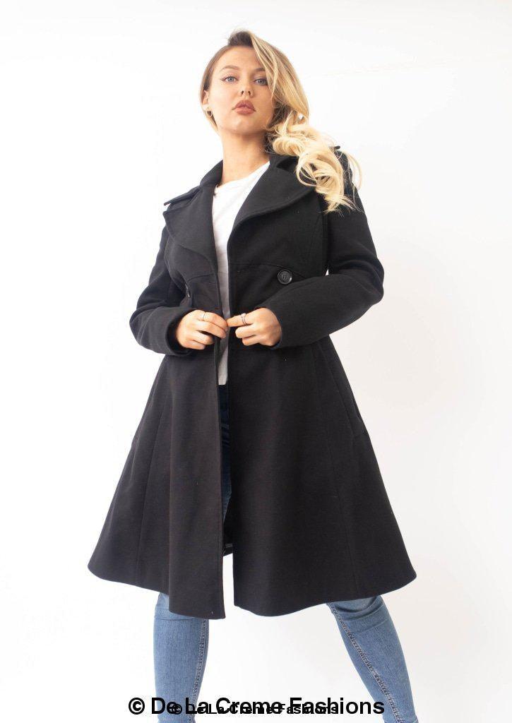 Kirsty Slim Fit A-Line Coat - VirtuousWares:Global