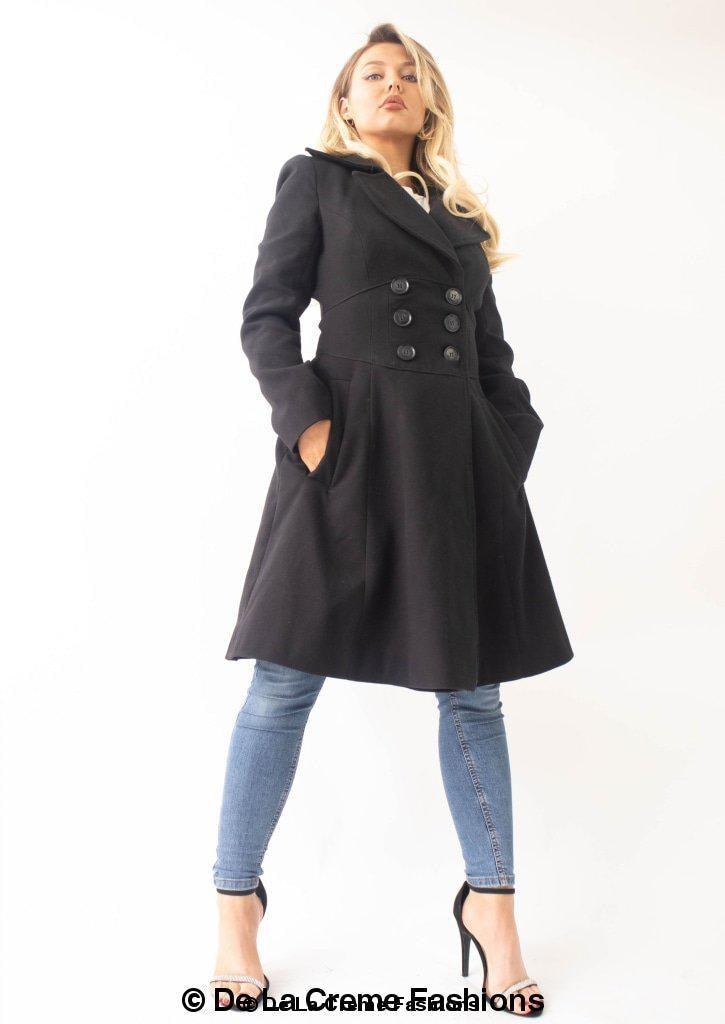 Kirsty Slim Fit A-Line Coat - VirtuousWares:Global