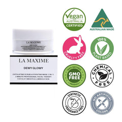 La Maxime Dewy Glowy Exfoliating Scrub & Hydrating Mask -Smooth and - VirtuousWares:Global