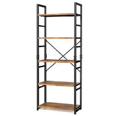 Ladder Shelf Bookcase 5 Tiers Williamspace Bookshelf with Open Storage - VirtuousWares:Global