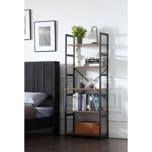 Ladder Shelf Bookcase 5 Tiers Williamspace Bookshelf with Open Storage - VirtuousWares:Global