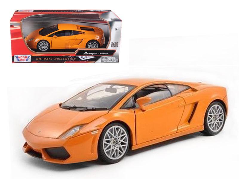Lamborghini LP 560-4 Orange 1/18 Diecast Car Model by Motormax - VirtuousWares:Global
