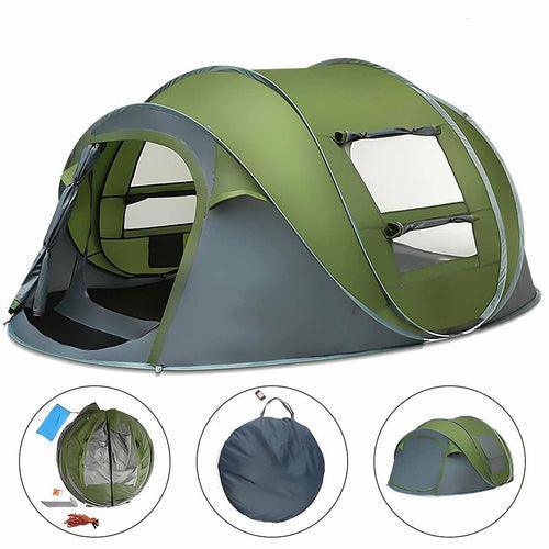 Large Capacity 4 to 5 Persons Automatic Pop Up Camping Tent - VirtuousWares:Global