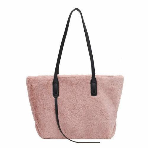 Large-capacity Fashion Plush One-Shoulder Bag - VirtuousWares:Global