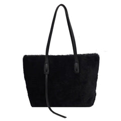 Large-capacity Fashion Plush One-Shoulder Bag - VirtuousWares:Global