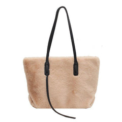Large-capacity Fashion Plush One-Shoulder Bag - VirtuousWares:Global