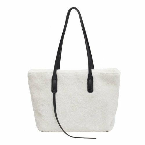 Large-capacity Fashion Plush One-Shoulder Bag - VirtuousWares:Global