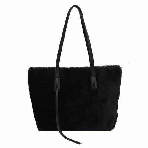 Large-capacity Fashion Plush One-Shoulder Bag - VirtuousWares:Global