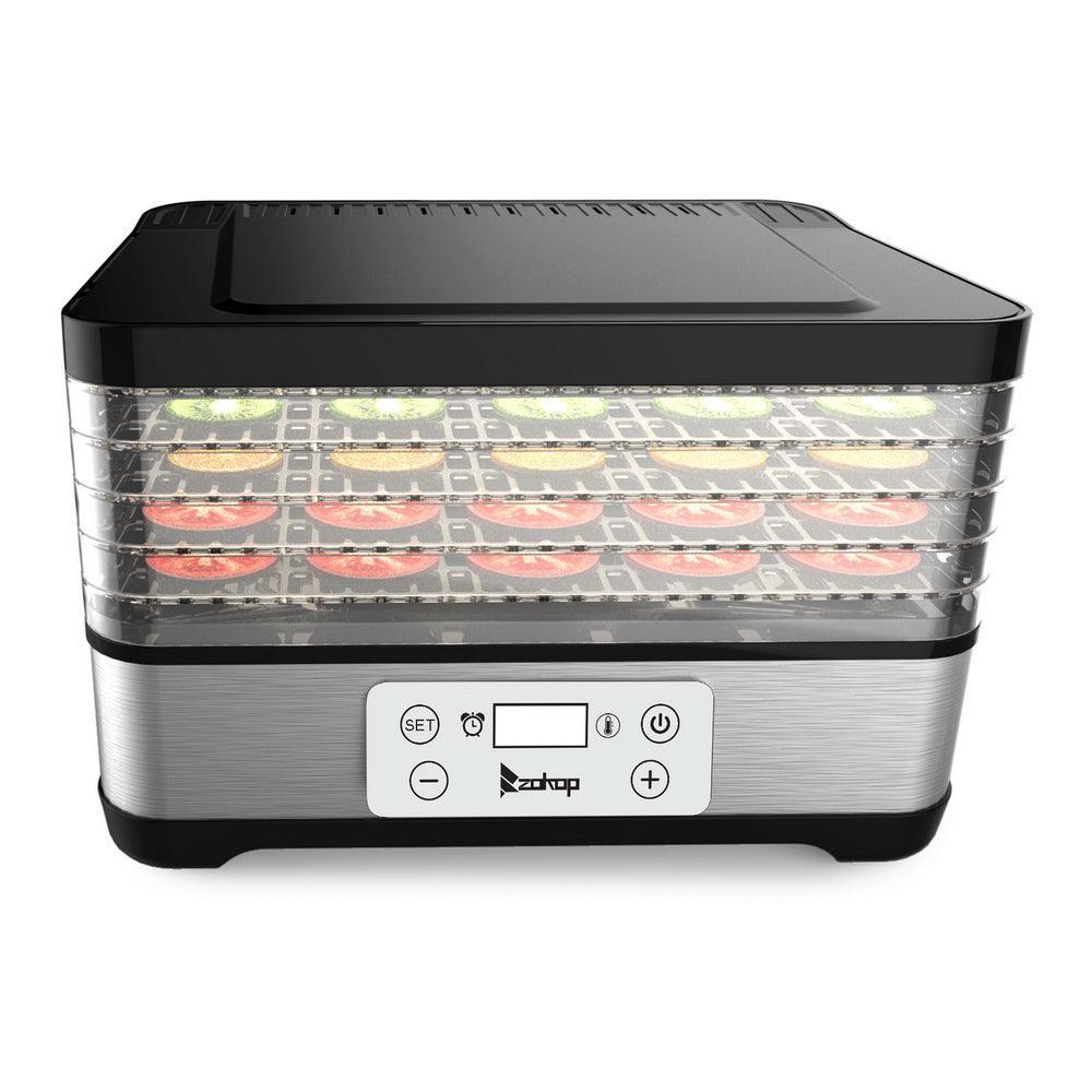 Large Drying Capacity Food Fruit Dehydrator with 5pcs Movable Trays - VirtuousWares:Global