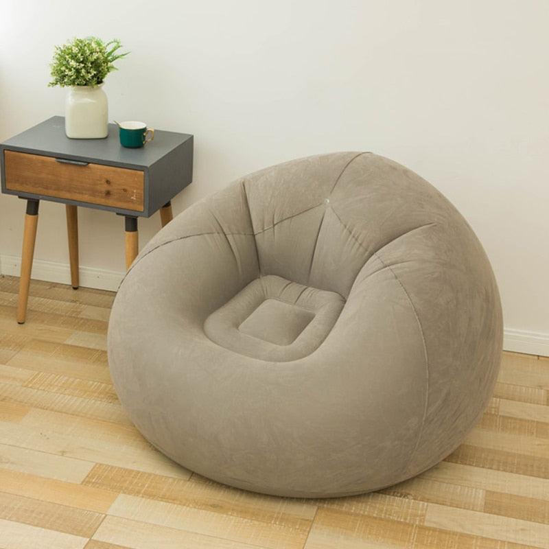 Large Lazy Inflatable Sofa Chairs PVC Lounger Seat Bean Bag Sofas Pouf - VirtuousWares:Global