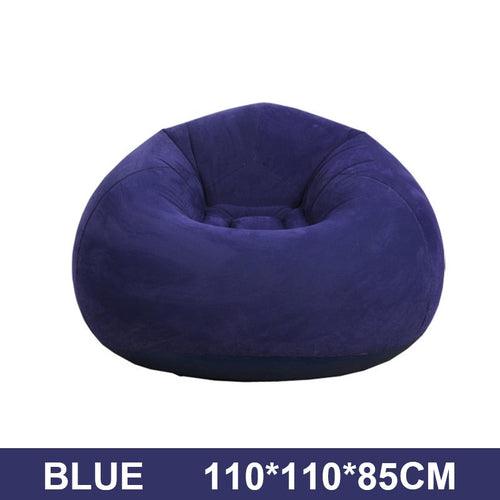 Large Lazy Inflatable Sofa Chairs PVC Lounger Seat Bean Bag Sofas Pouf - VirtuousWares:Global