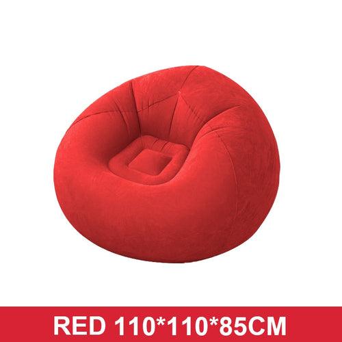 Large Lazy Inflatable Sofa Chairs PVC Lounger Seat Bean Bag Sofas Pouf - VirtuousWares:Global