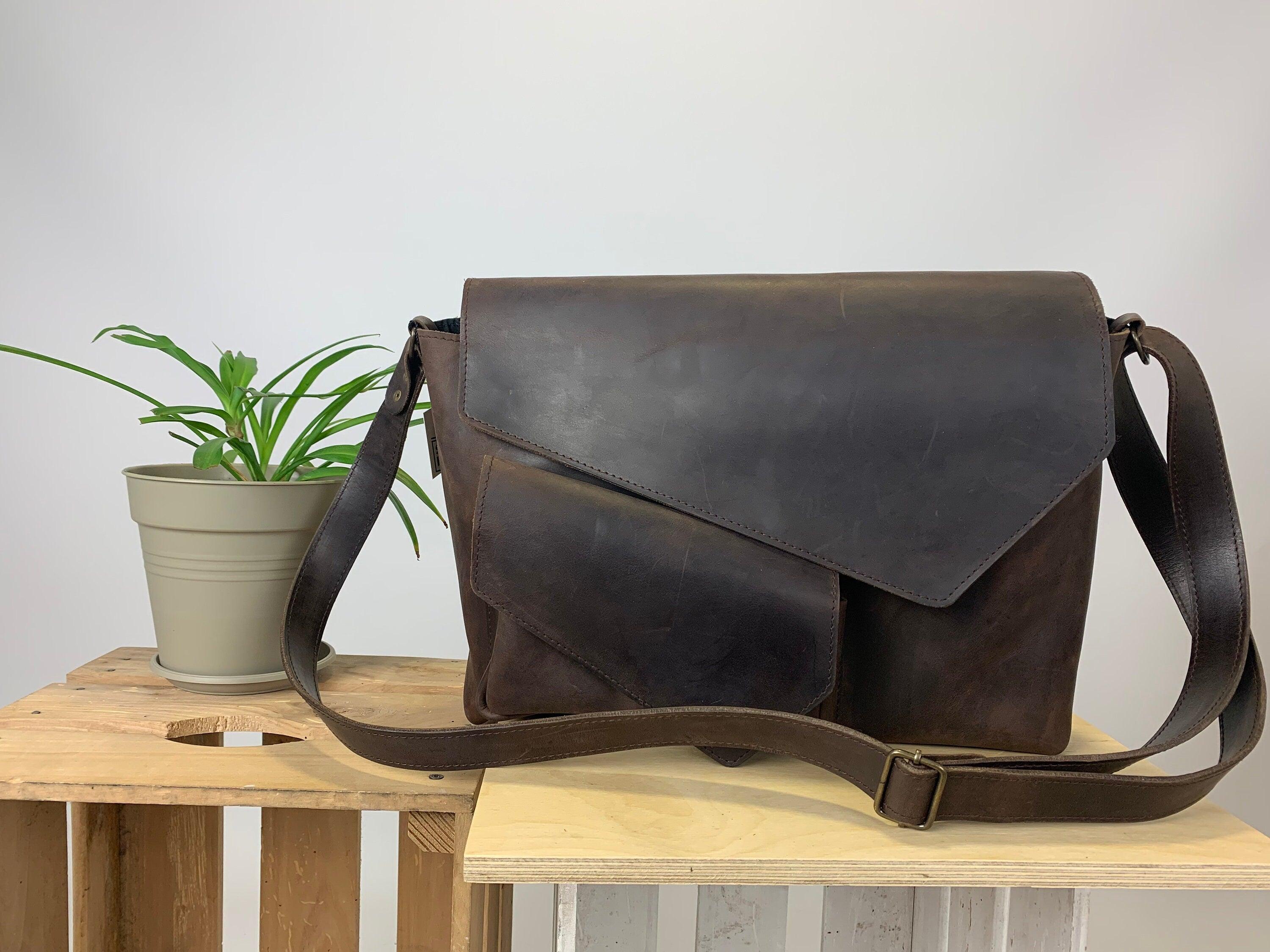 Large Top Handle Leather Bag, Rieltor Gift for Men, Leather Satchel - VirtuousWares:Global