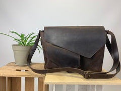 Large Top Handle Leather Bag, Rieltor Gift for Men, Leather Satchel - VirtuousWares:Global
