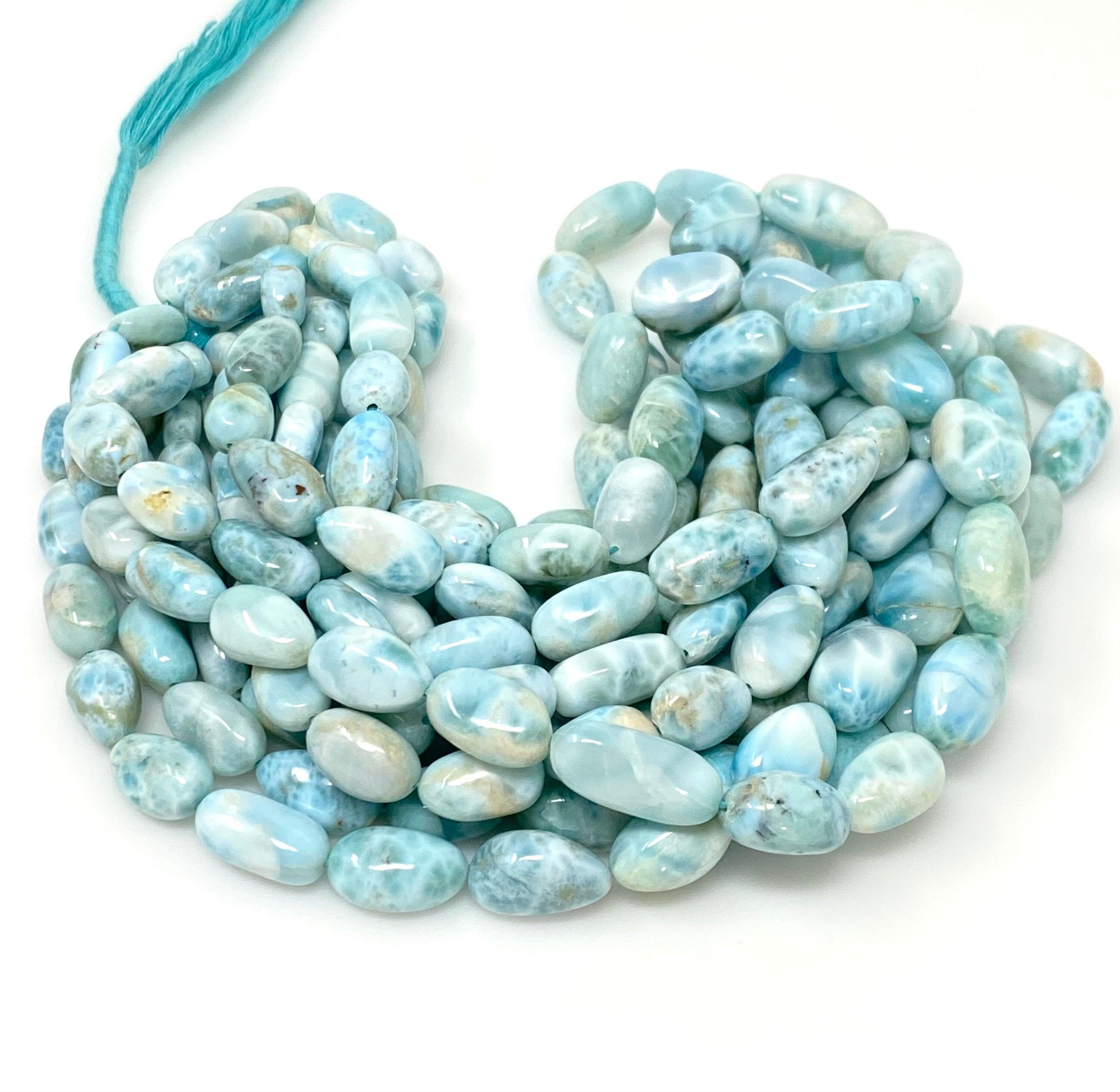 Larimar Beads, Gemstone Beads, Genuine Dominican Republic Larimar - VirtuousWares:Global