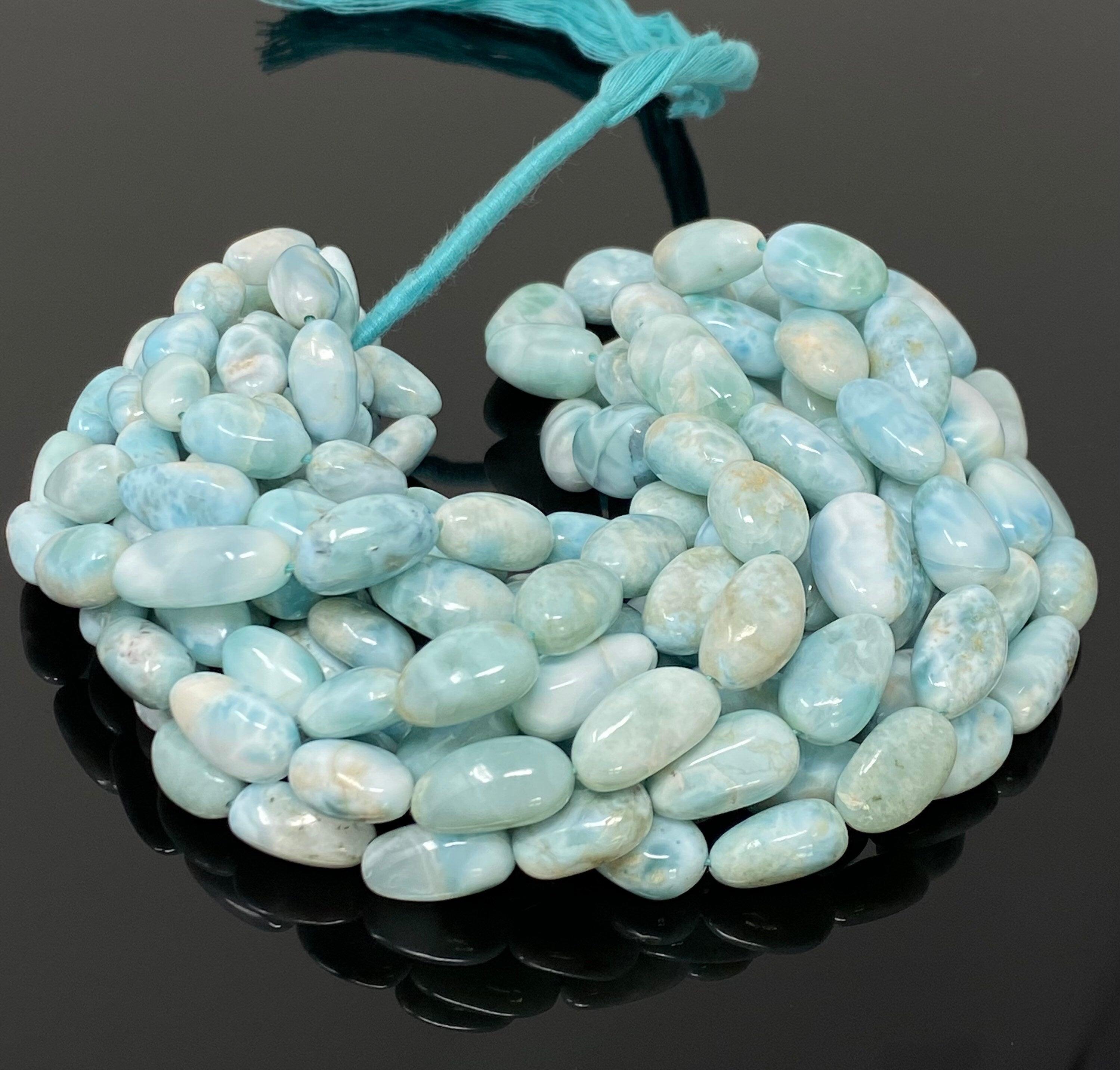 Larimar Beads, Gemstone Beads, Genuine Dominican Republic Larimar - VirtuousWares:Global