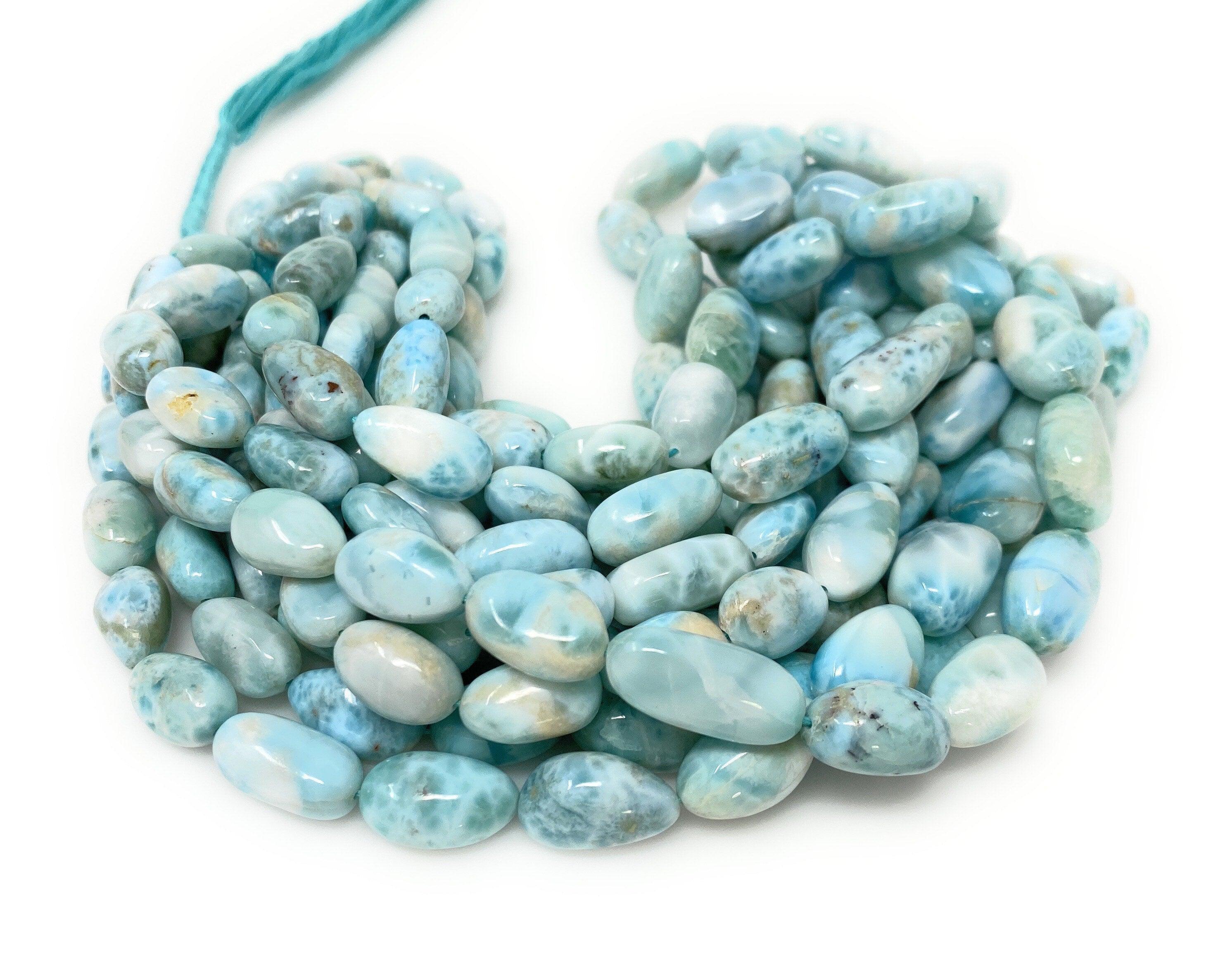 Larimar Beads, Gemstone Beads, Genuine Dominican Republic Larimar - VirtuousWares:Global