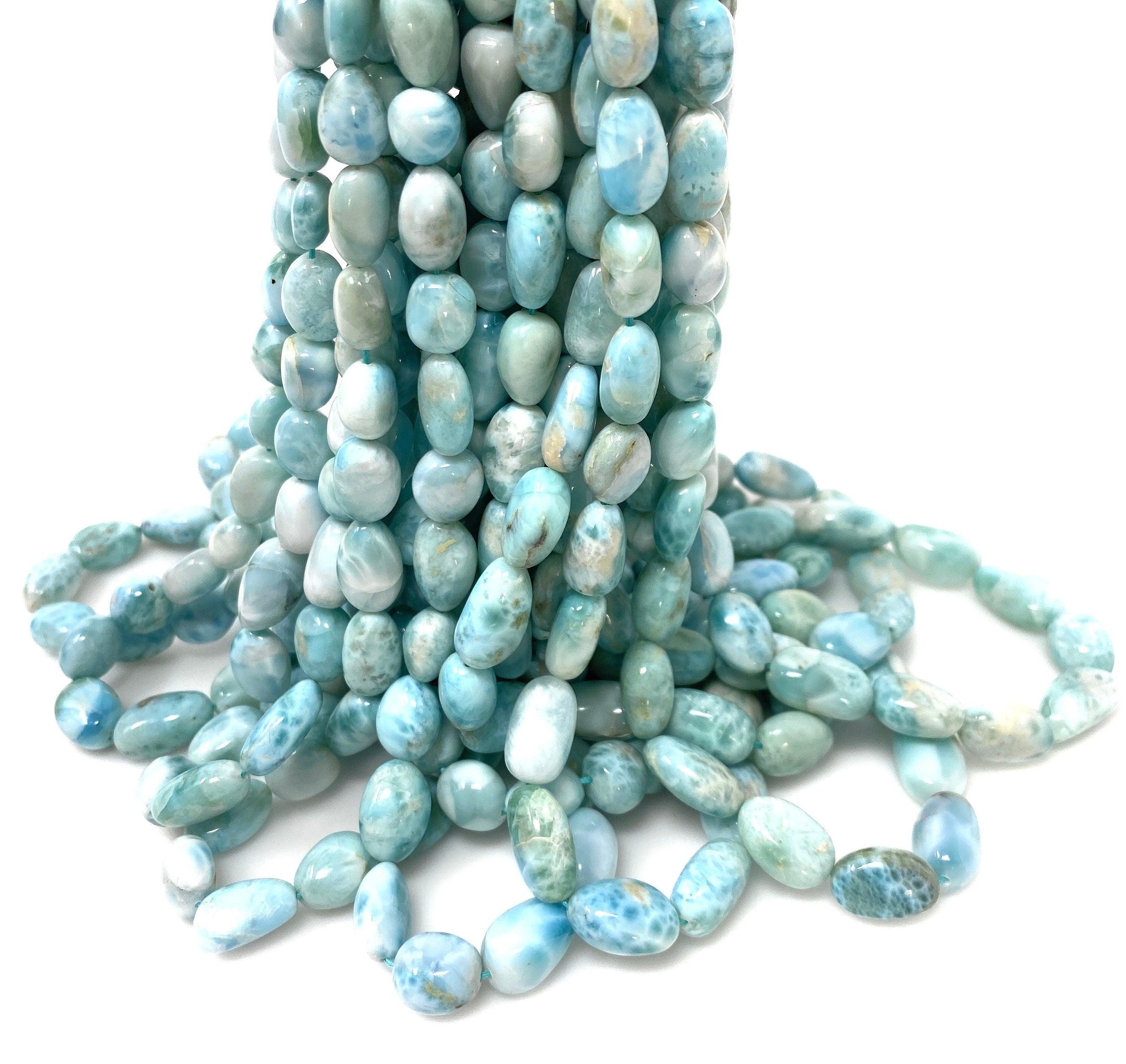 Larimar Beads, Gemstone Beads, Genuine Dominican Republic Larimar - VirtuousWares:Global