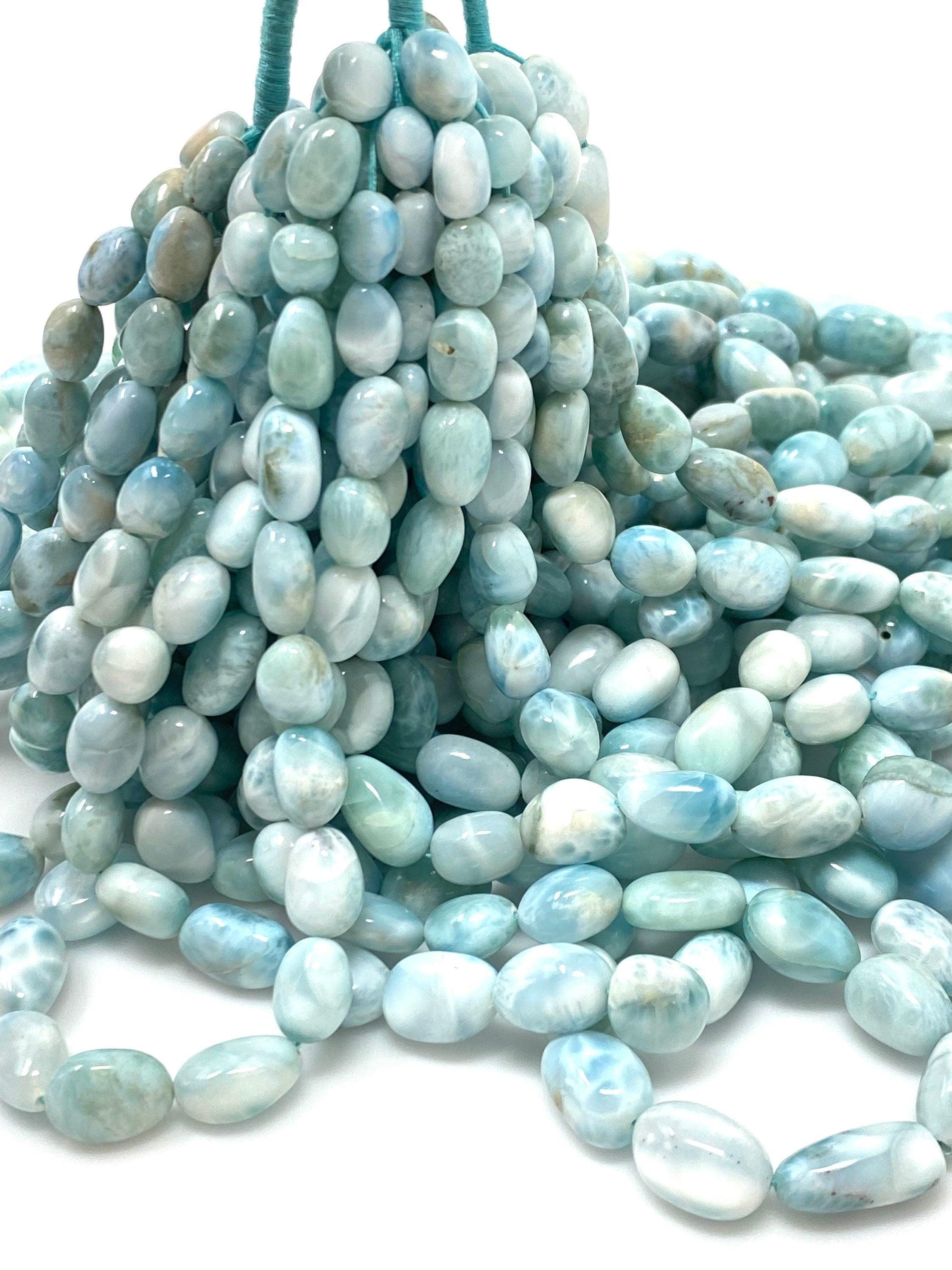 Larimar Beads, Gemstone Beads, Genuine Dominican Republic Larimar - VirtuousWares:Global