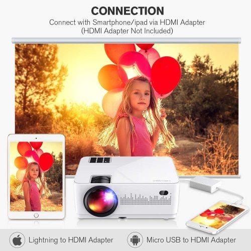 LCD Video Projector with Carrying Case Mini Movie Projector with HDMI - VirtuousWares:Global