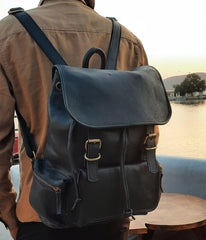 Leather Backpack – Handmade 15.5 Inch Unisex Backpack. - VirtuousWares:Global
