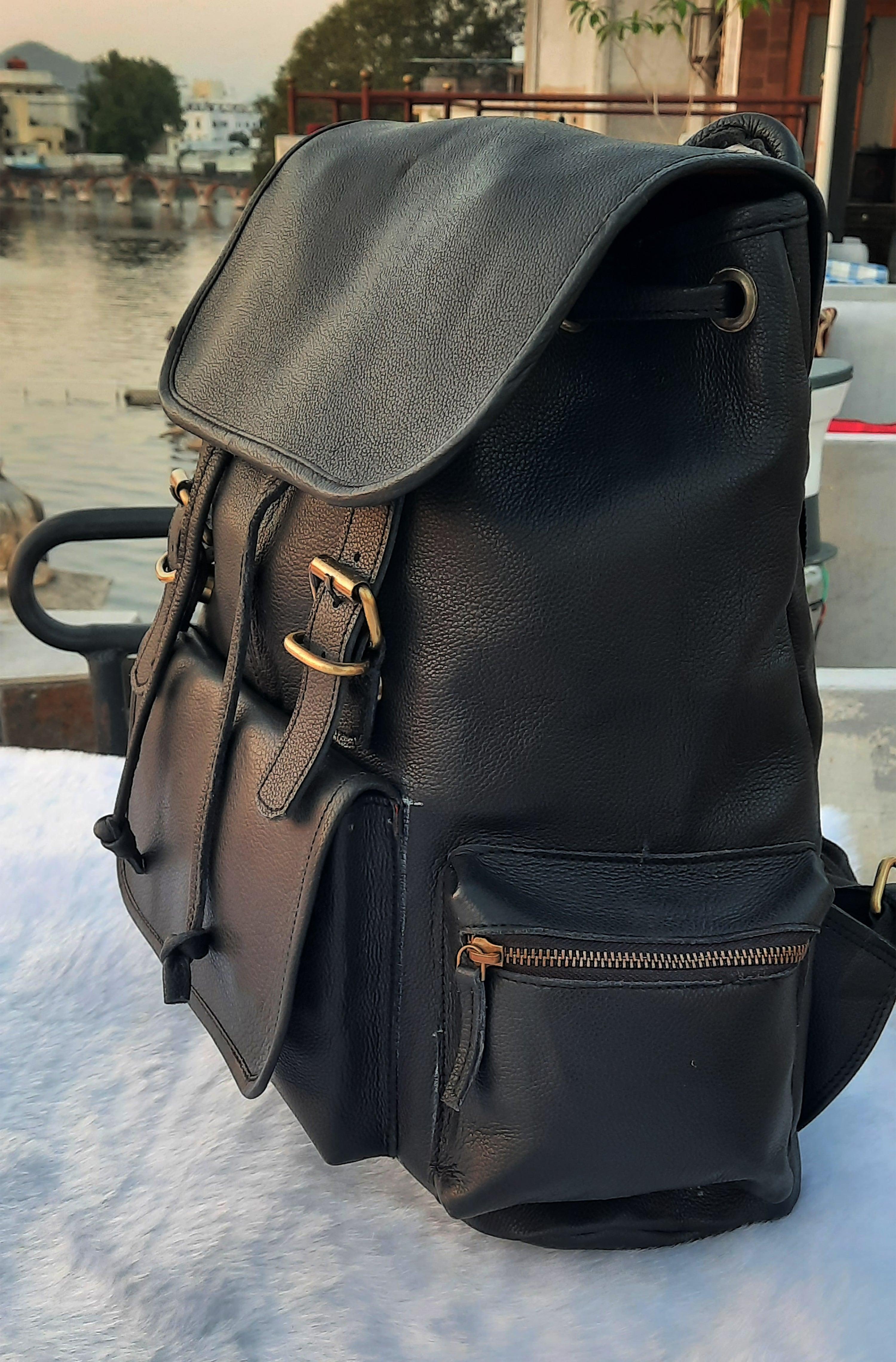 Leather Backpack – Handmade 15.5 Inch Unisex Backpack. - VirtuousWares:Global