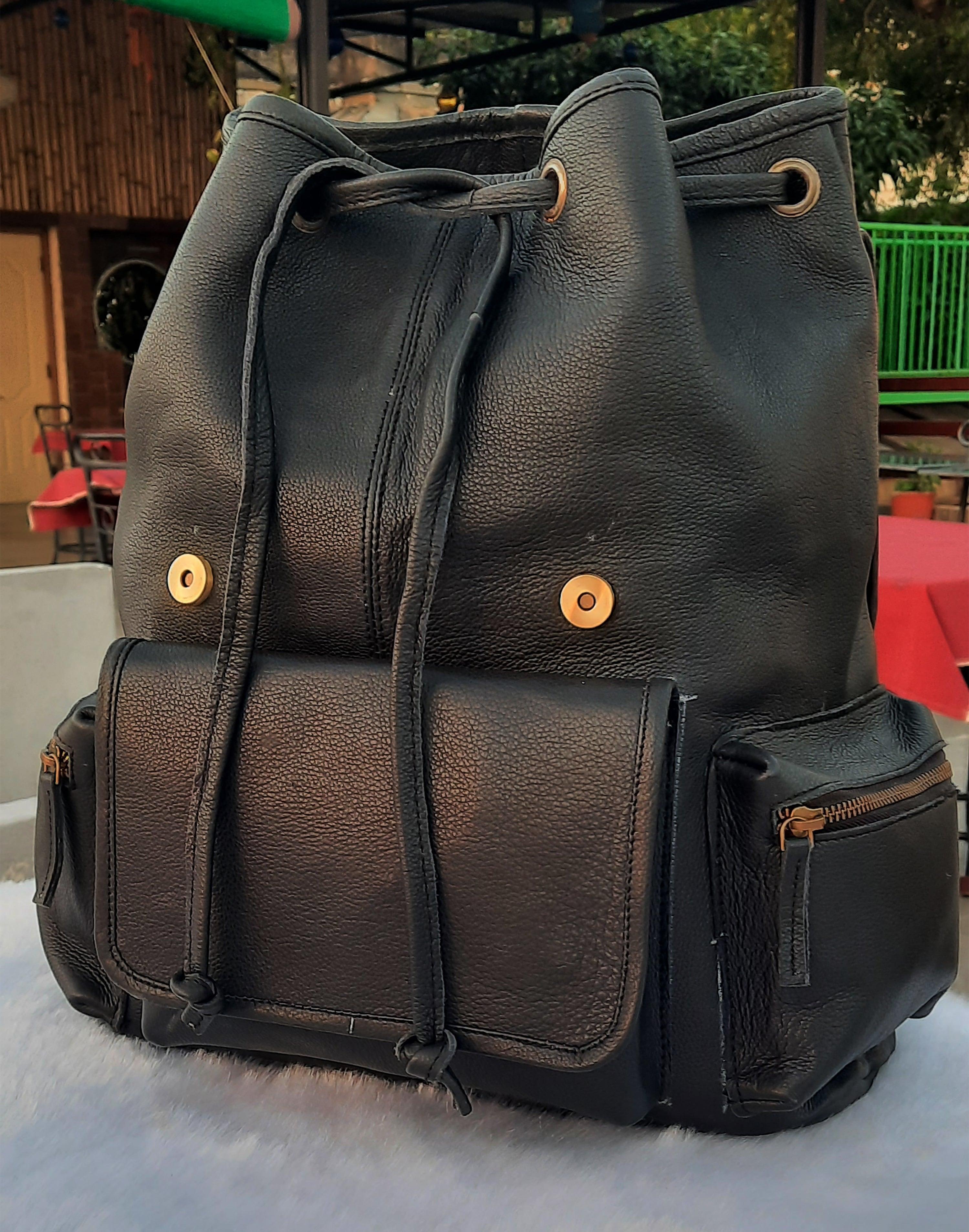 Leather Backpack – Handmade 15.5 Inch Unisex Backpack. - VirtuousWares:Global
