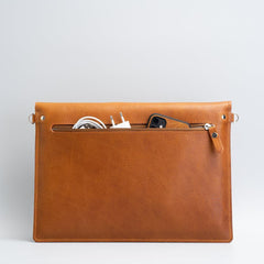 Leather Bag with adjustable strap for MacBook - VirtuousWares:Global