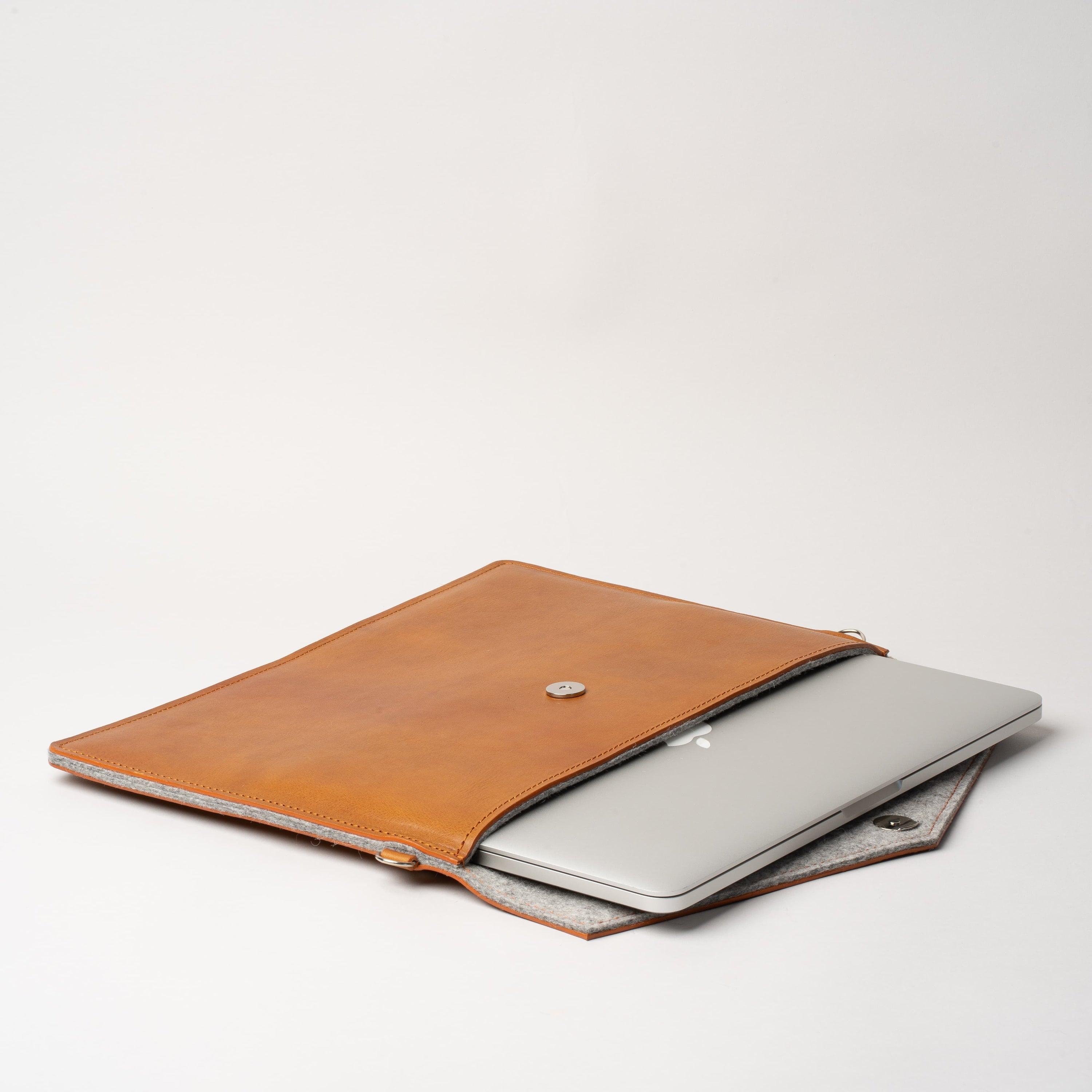 Leather Bag with adjustable strap for MacBook - VirtuousWares:Global