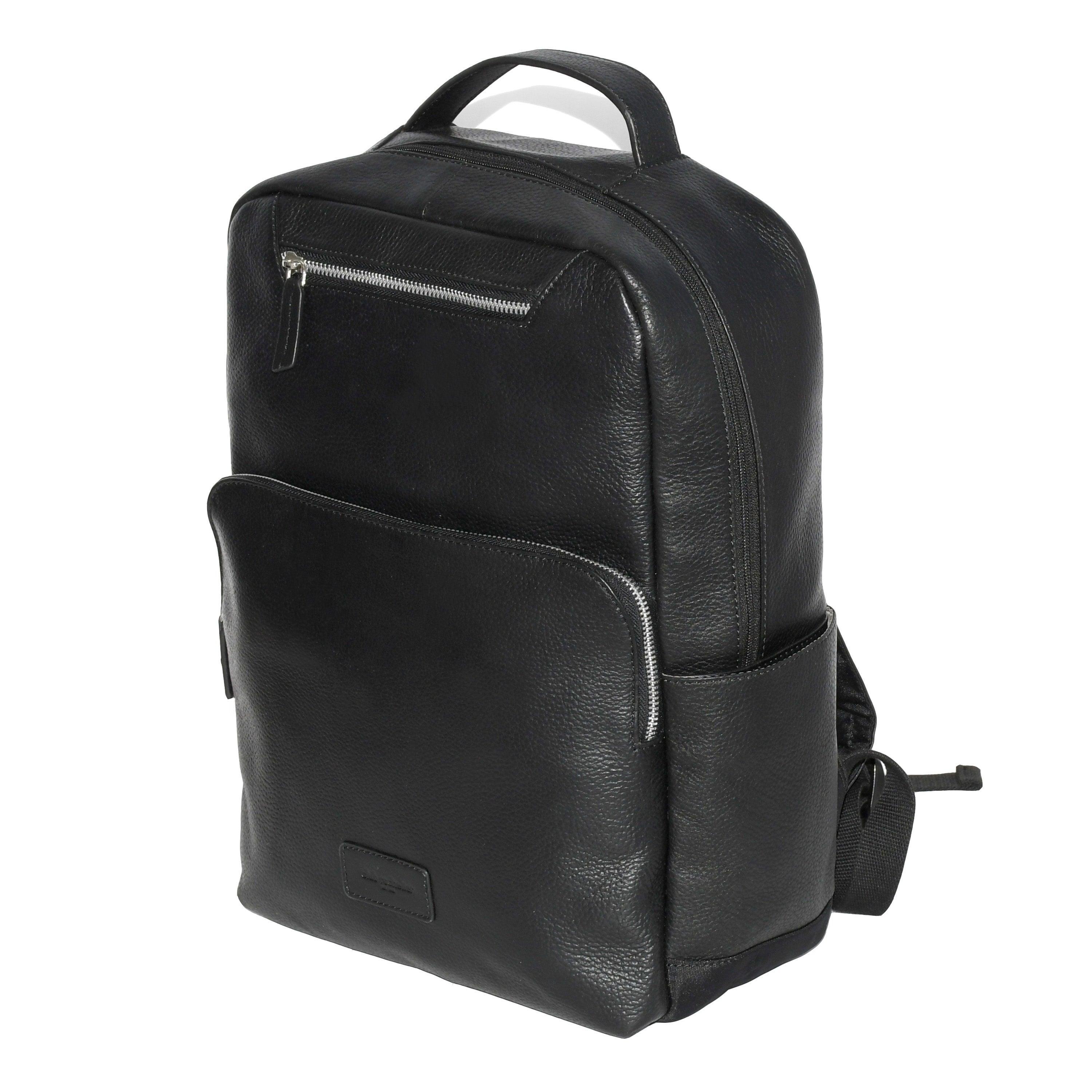 Leather Dual Front Organizer Backpack - VirtuousWares:Global