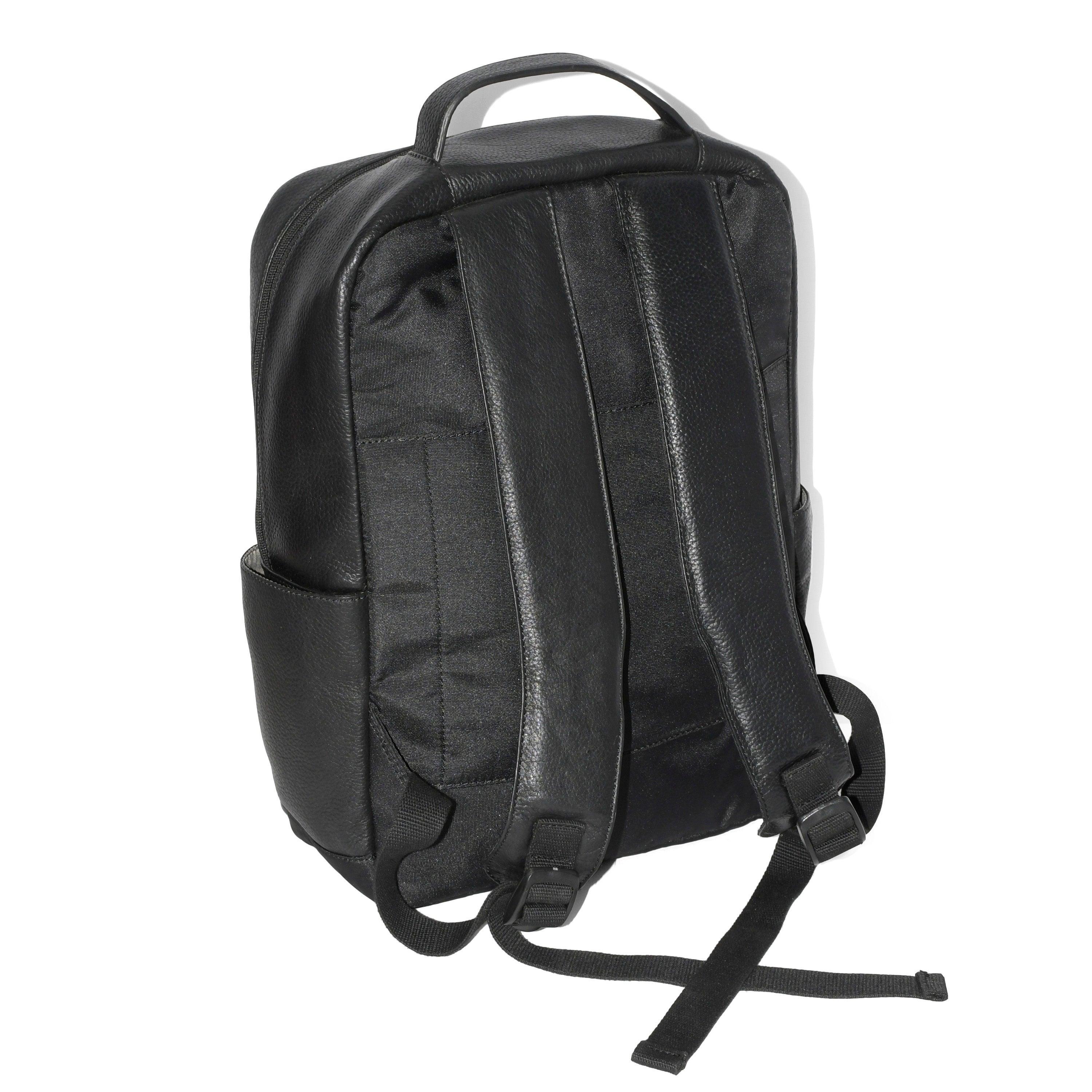 Leather Dual Front Organizer Backpack - VirtuousWares:Global