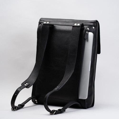 Leather laptop backpack - The Minimalist - VirtuousWares:Global