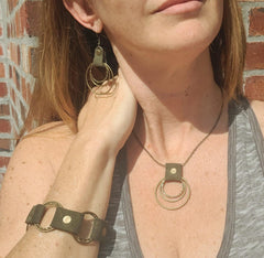 Leather Metal Boho Jewelry Set - VirtuousWares:Global