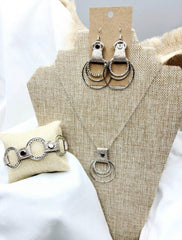 Leather Metal Boho Jewelry Set - VirtuousWares:Global