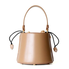 Leather Mini Bucket Bag For Fashionable Women - VirtuousWares:Global