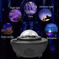 LED Bluetooth Speaker Night Light Galaxy Starry Night Lamp - VirtuousWares:Global