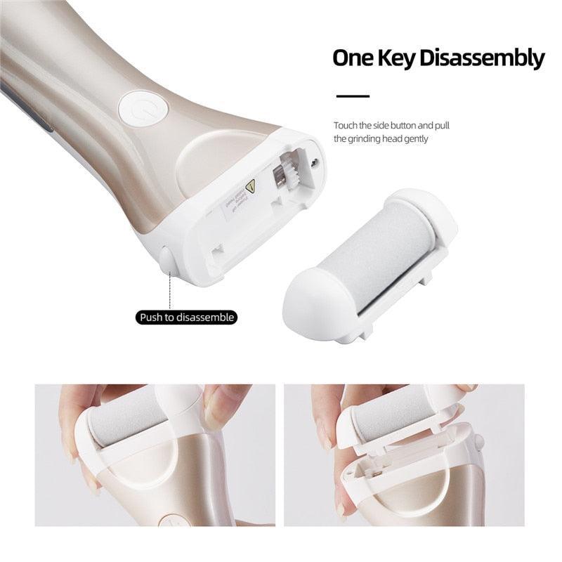 LED Display Electric Pedicure Foot Grinder Callus Remover Heel Dead - VirtuousWares:Global