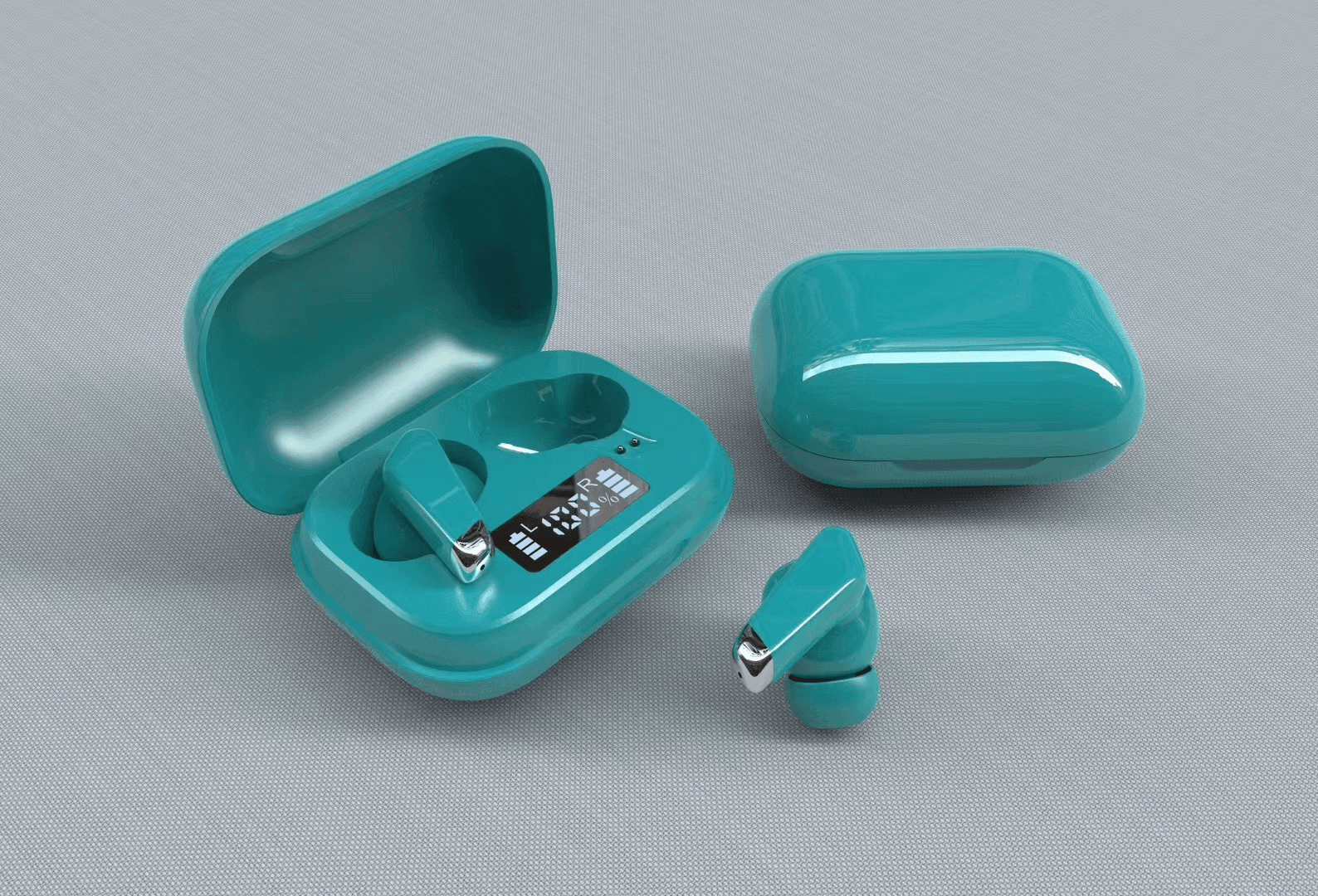 LED Display Tap Control True Wireless Earphones Bluetooth Earbuds - VirtuousWares:Global